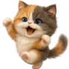 👻 Эмодзи «Трехцветный котик» для Telegram