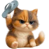 👊 Эмодзи «Трехцветный котик» для Telegram