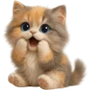 😲 Эмодзи «Трехцветный котик» для Telegram