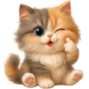 😛 Эмодзи «Трехцветный котик» для Telegram
