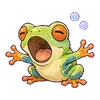 ⭐ Эмодзи «Tree frog» для Telegram