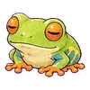 ⭐ Эмодзи «Tree frog» для Telegram