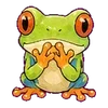 ⭐ Эмодзи «Tree frog» для Telegram