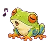 ⭐ Эмодзи «Tree frog» для Telegram