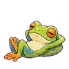 ⭐ Эмодзи «Tree frog» для Telegram