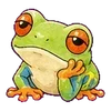 ⭐ Эмодзи «Tree frog» для Telegram