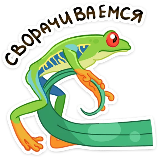 Стикер 29 Квакша