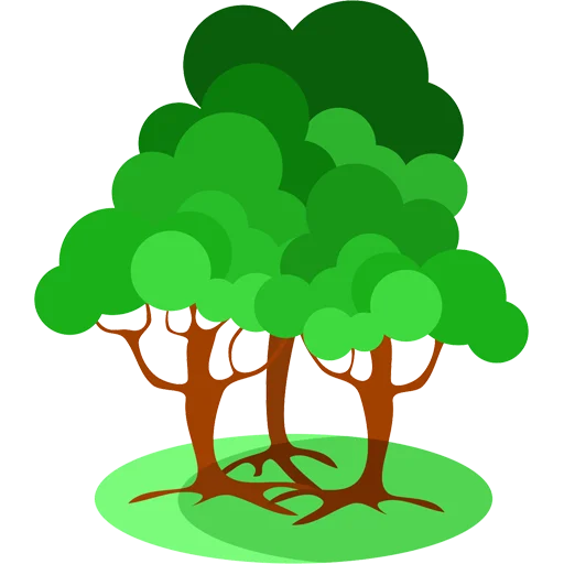 🌳 Стикер «Trees» для Telegram