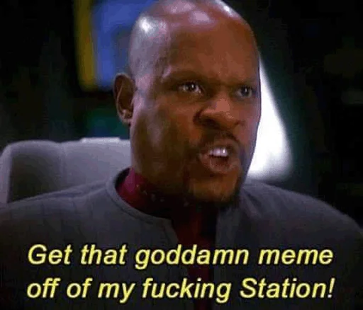 🤬 Стикер «Star Trek Reacts» для Telegram