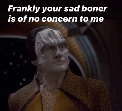 😴 Стикер «Star Trek Reacts» для Telegram