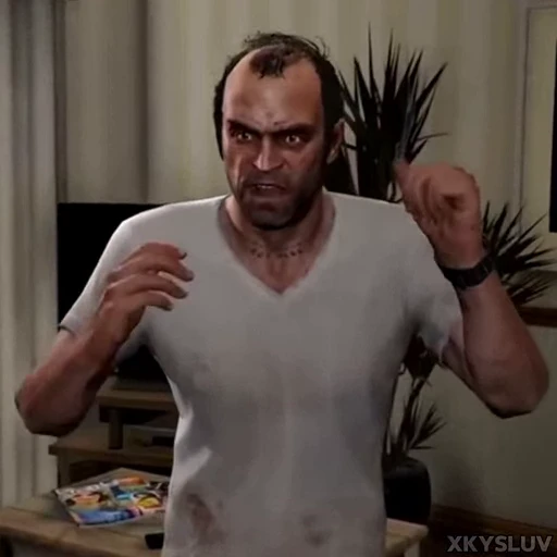 😠 Стикер «Trevor Philips» для Telegram