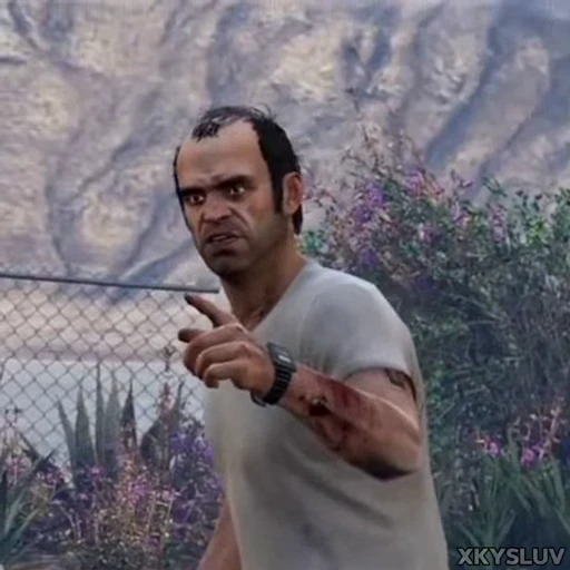 🫵 Стикер «Trevor Philips» для Telegram