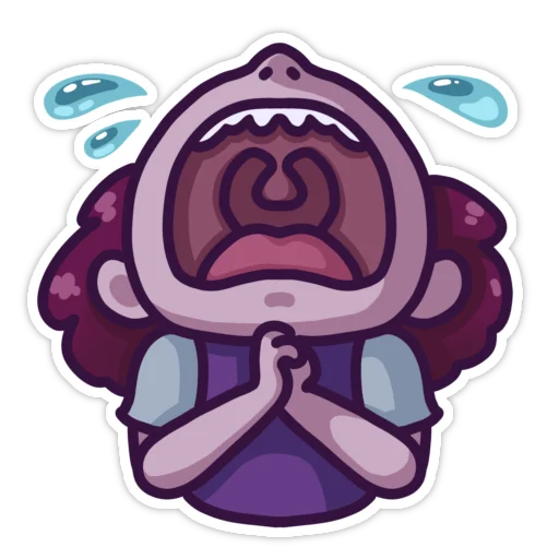 😭 Стикер «Тревога» для Telegram