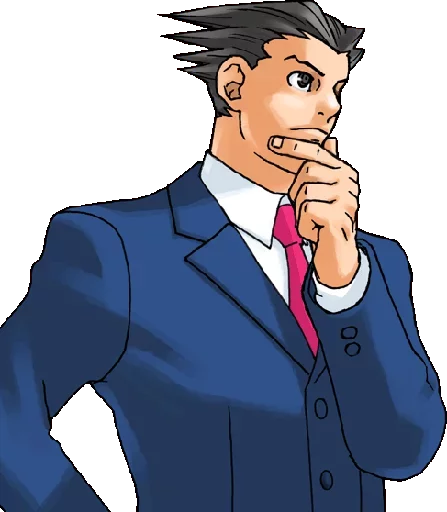 😶 Стикер «Ace Attorney ITA» для Telegram