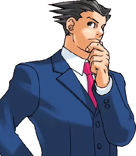 😶 Стикер «Ace Attorney ITA» для Telegram