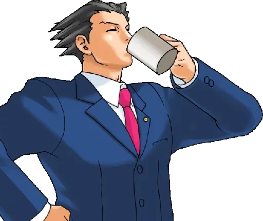 ☕ Стикер «Ace Attorney ITA» для Telegram