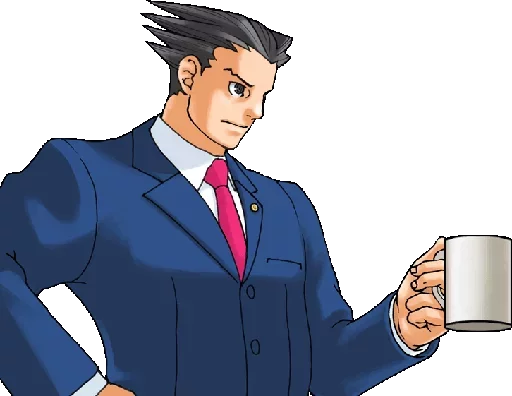 ☕ Стикер «Ace Attorney ITA» для Telegram