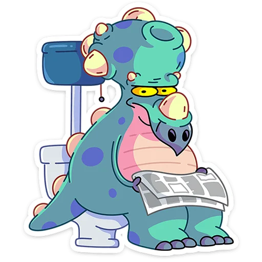 🌟 Стикер «Трицератопс Вениамин» для Telegram