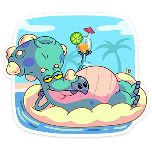 🌟 Стикер «Трицератопс Вениамин» для Telegram