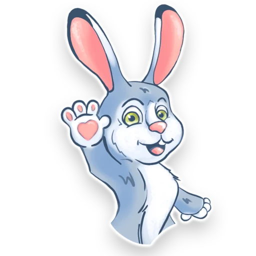 Стикерпак Зайчик Джим для Telegram — скачать