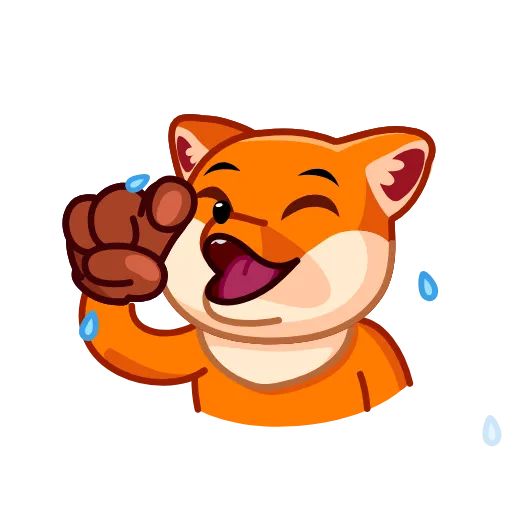 Стикерпак Feisty Fox для Telegram