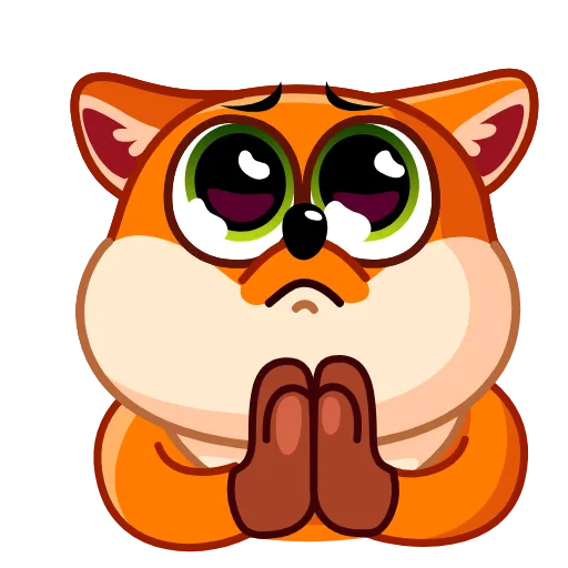 🙏 Стикер «Feisty Fox» для Telegram
