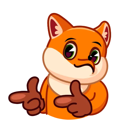 😉 Стикер «Feisty Fox» для Telegram
