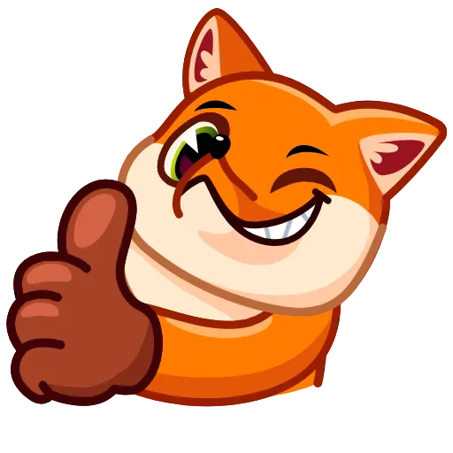 👍 Стикер «Feisty Fox» для Telegram