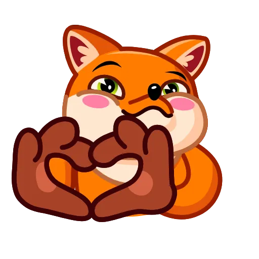 ❤️ Стикер «Feisty Fox» для Telegram