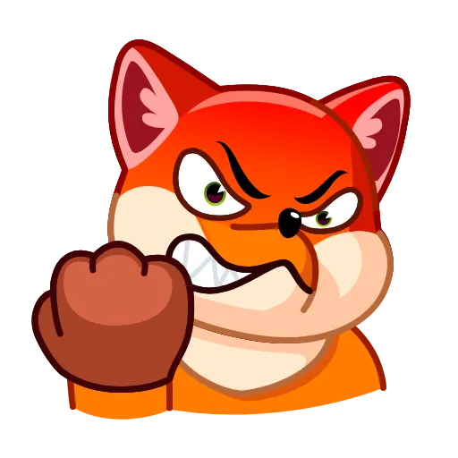 😡 Стикер «Feisty Fox» для Telegram