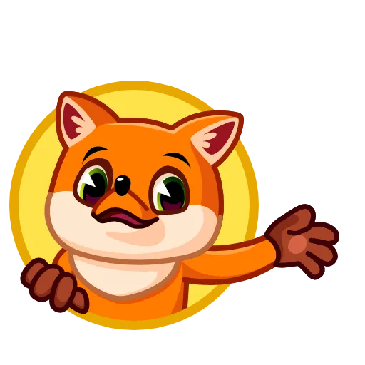 👋 Стикер «Feisty Fox» для Telegram