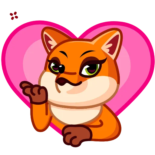 😘 Стикер «Feisty Fox» для Telegram