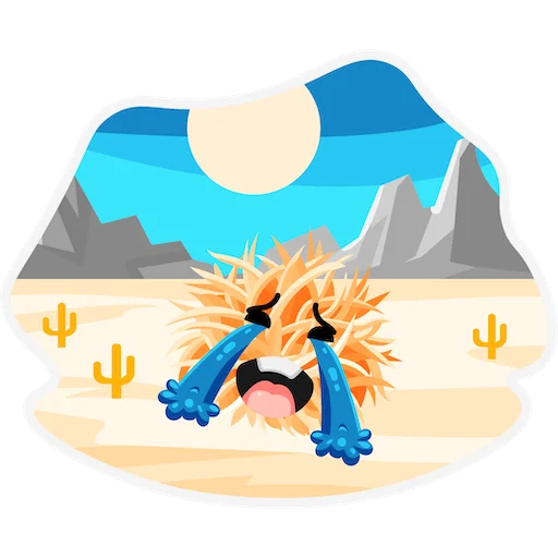 😭 Стикер «Трое в Дубае» для Telegram