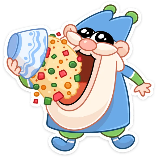 🥗 Стикер «Три О» для Telegram
