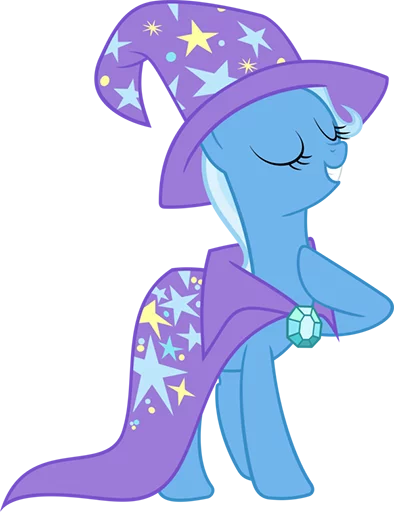 😁 Стикер «Great & Powerful Trixie!» для Telegram