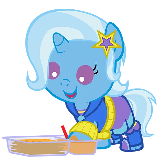 👶 Стикер «Great & Powerful Trixie!» для Telegram