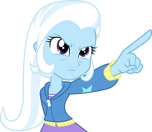 ☝ Стикер «Great & Powerful Trixie!» для Telegram