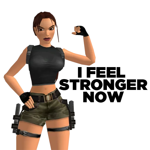 Стикерпак Tomb Raider Memes для Telegram