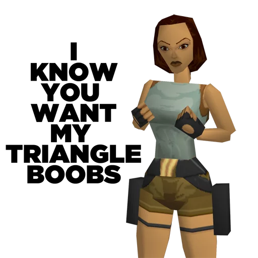 👅 Стикер «Tomb Raider Memes» для Telegram