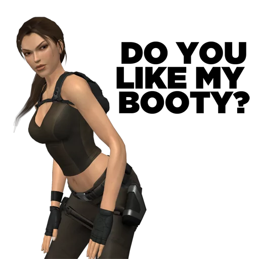🐓 Стикер «Tomb Raider Memes» для Telegram