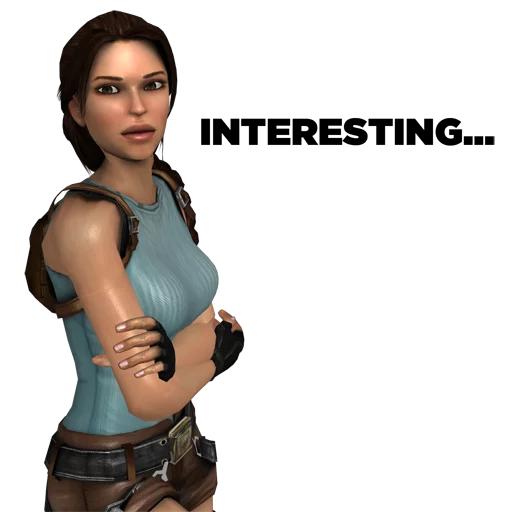 🌚 Стикер «Tomb Raider Memes» для Telegram
