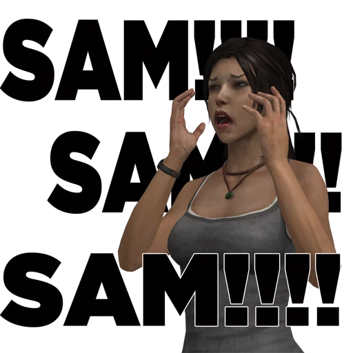 🎤 Стикер «Tomb Raider Memes» для Telegram