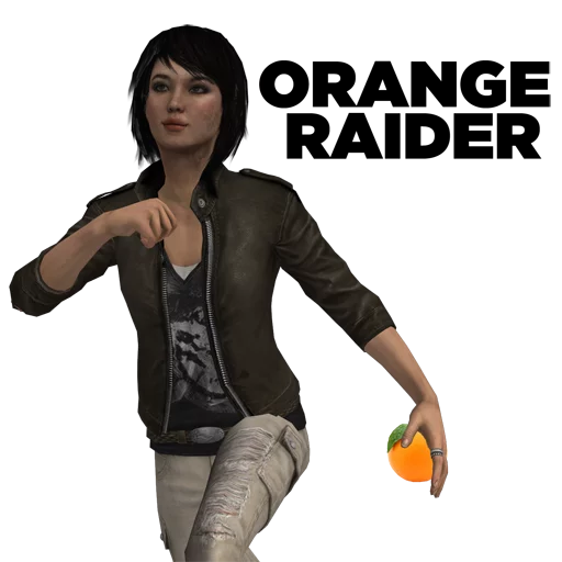 🍊 Стикер «Tomb Raider Memes» для Telegram