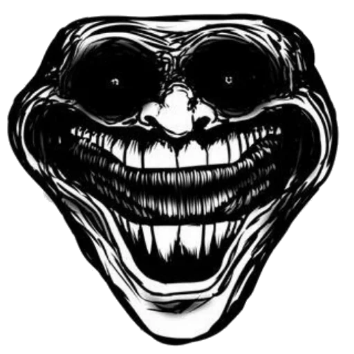 👄 Стикер «Scary Troll Face» для Telegram