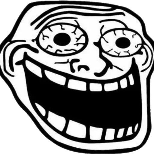 🙂 Стикер «Scary Troll Face» для Telegram