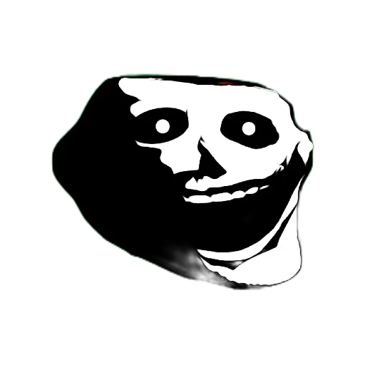 🙂 Стикер «trollface creepy» для Telegram