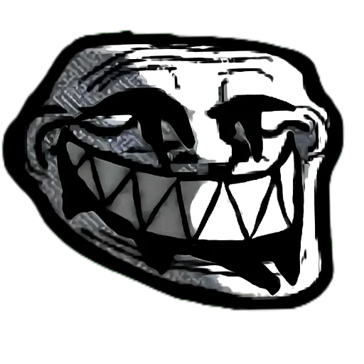 ⛑ Стикер «trollface creepy» для Telegram