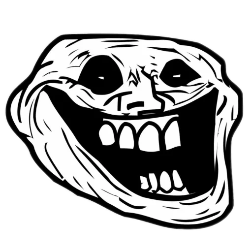 🖼 Стикер «trollface creepy» для Telegram