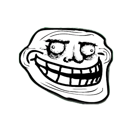 🖼 Стикер «trollface creepy» для Telegram