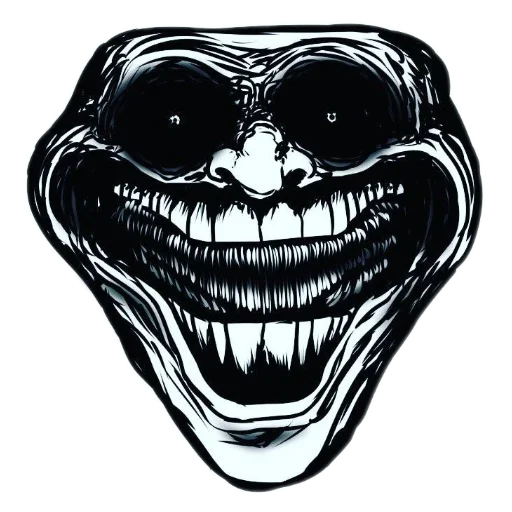 👄 Стикер «trollface creepy» для Telegram